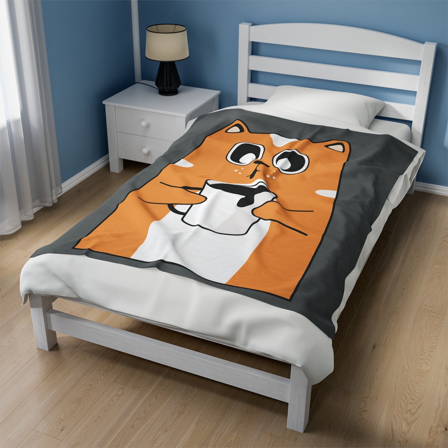 Acogedora manta de peluche de gato: perfecta para relajarse y regalar