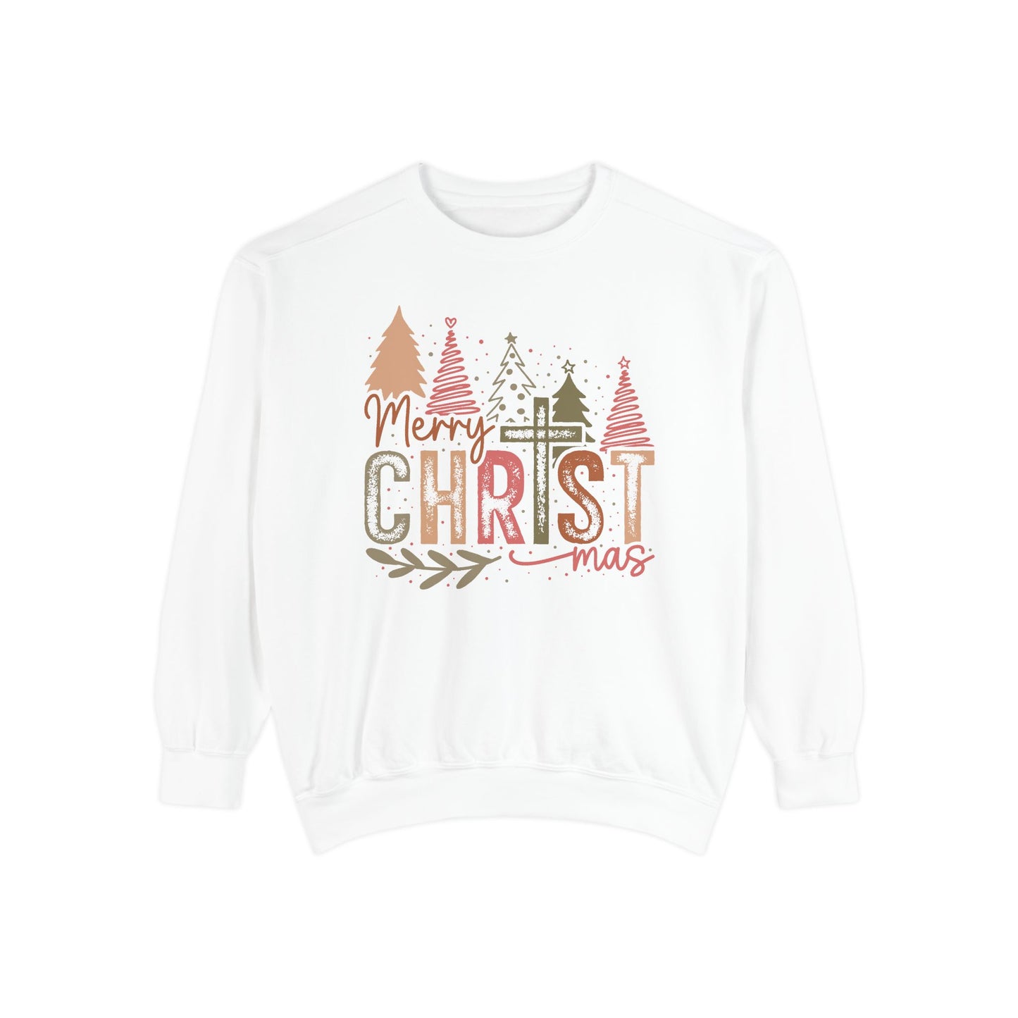 Merry CHRISTmas Comfort Colors Crewneck