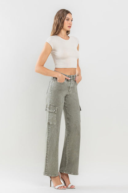 Vervet by Flying Monkey 90's Super High Rise Cargo Jeans